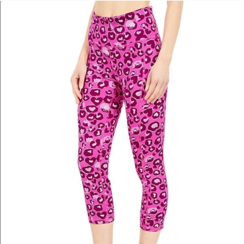 Lilly Pulitzer Weekender High Rise Crop Legging Don’t Be a Cheetah Small